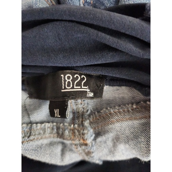 1822 Denim Maternity Skinny Jeans Size XL 14-16 Stretch Cotton Blend‎ Distressed - Picture 5 of 6